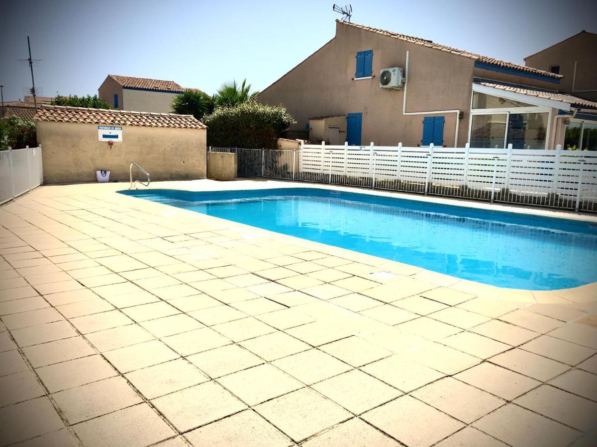 De La Clape A La Mer Mon Petit Pavillon Labellise - F2- Piscine Commune - Wifi Gratuit- Parking Prive - Arrivee Autonome - 800 M Plage - Grande Terrasse Abritee Vent - Saint-Pierre-la-Mer  Ngoại thất bức ảnh